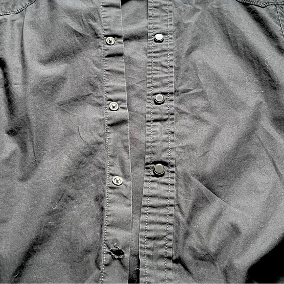 DKNY Vintage Western Style Snap Button Down Shirt sz XL - Picture 4 of 12
